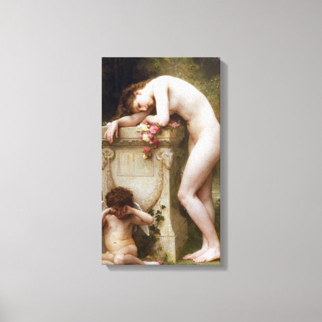 William-Adolphe Bouguereau - Elegy Canvas Print (Front)