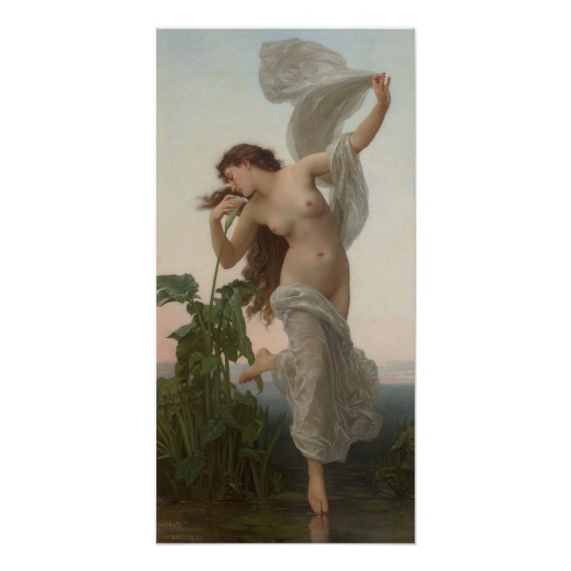 William-Adolphe Bouguereau  L'aurore Dawn Poster (Front)
