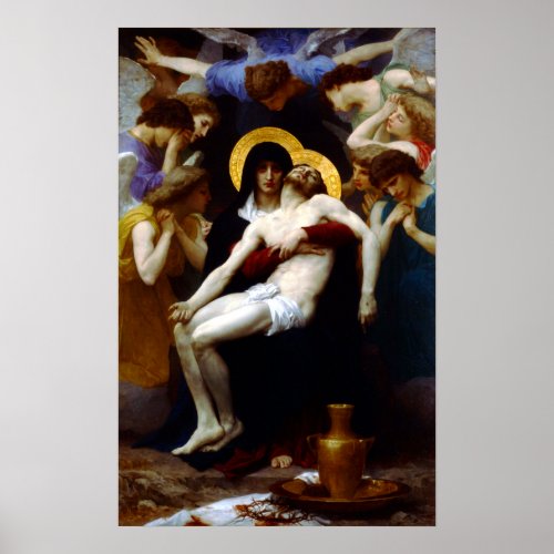 William_Adolphe Bouguereau Pieta Poster