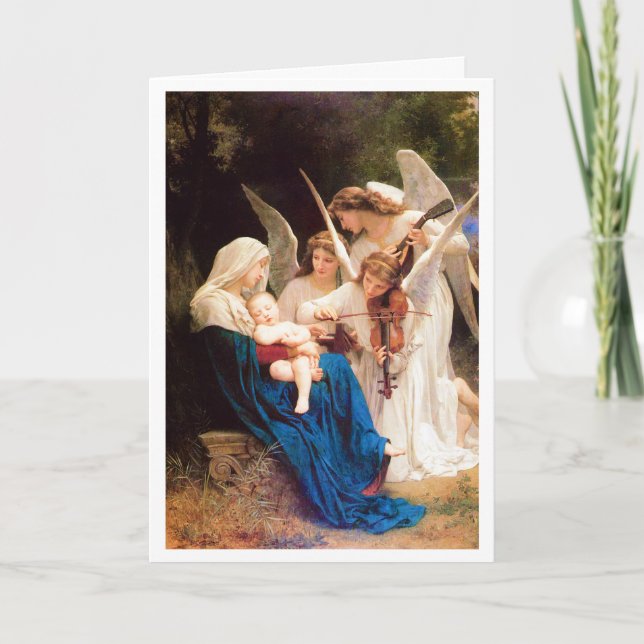 William-Adolphe Bouguereau SONG OF ANGELS 1881  Card (Front)
