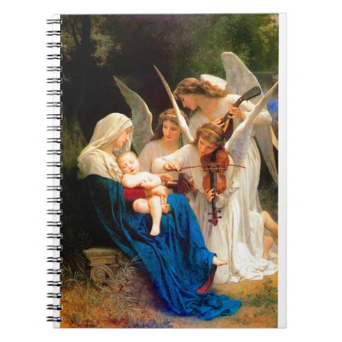 William Adolphe Bouguereau Song of the Angels Notebook