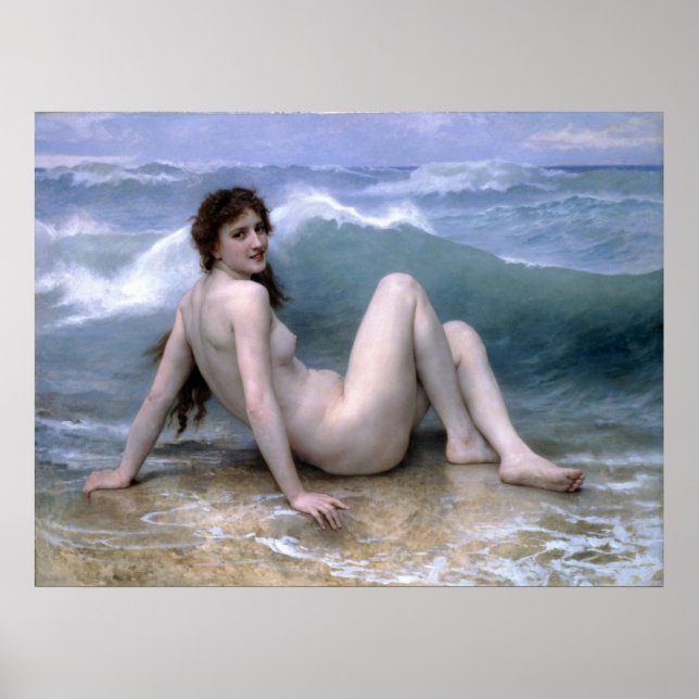 William-Adolphe Bouguereau-The Wave Poster (Front)