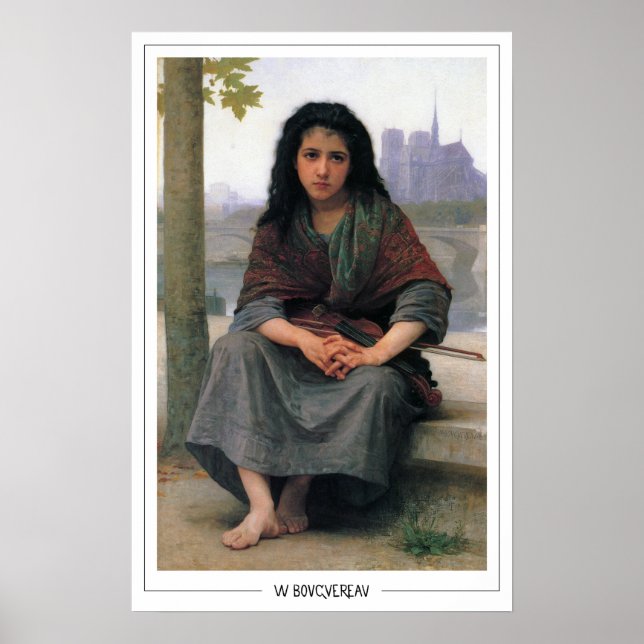 William-Adolphe Bouguereau Zedign Art Poster #14 (Front)