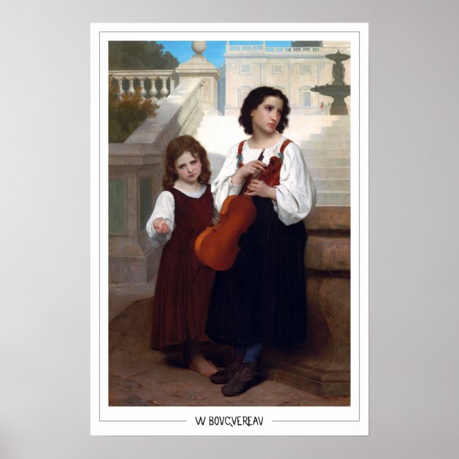 William-Adolphe Bouguereau Zedign Art Poster #223 (Front)