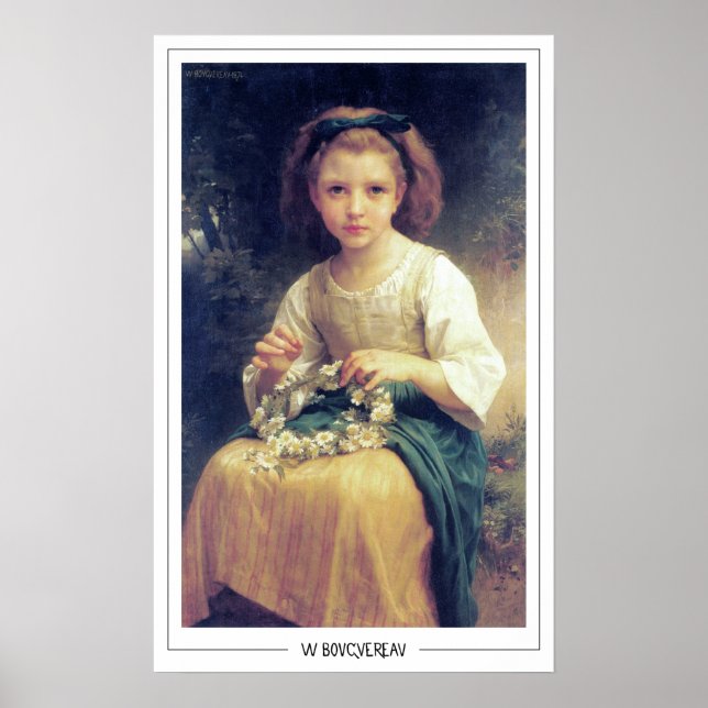 William-Adolphe Bouguereau Zedign Art Poster #8 (Front)