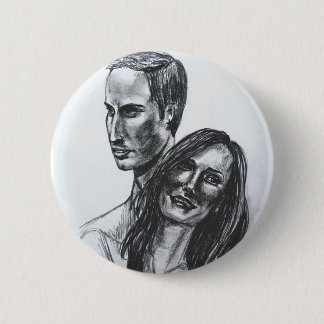 William and Catherine badge Button