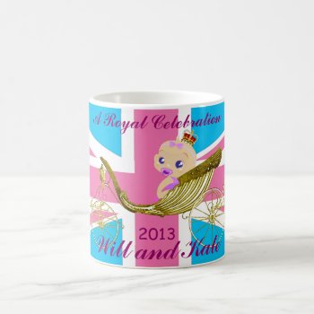 William And Kate Royal Baby Commemorative Mug #5 by funny_tshirt at Zazzle