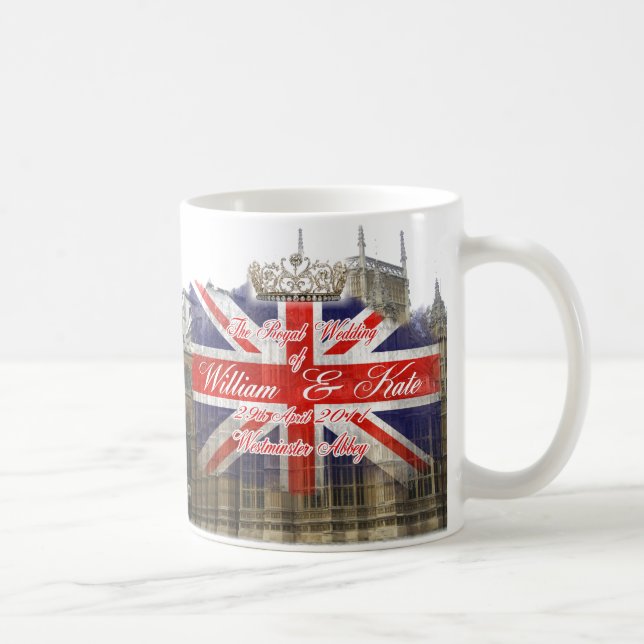William and Kate Royal Wedding Collectibles Coffee Mug (Right)