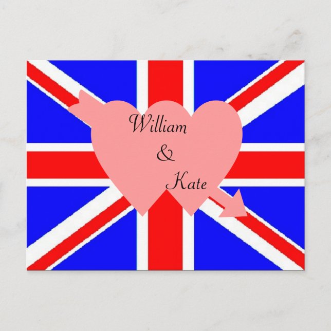 William and Kate Royal Wedding postcard (Front)