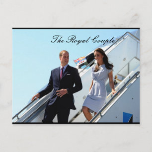 William and Kate USA Postcard