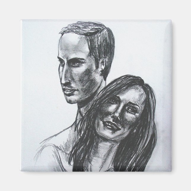 William and Kate Wedding Magnet (Front)