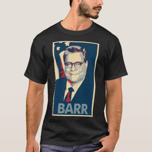 William Barr Poster Political Parody T_Shirt