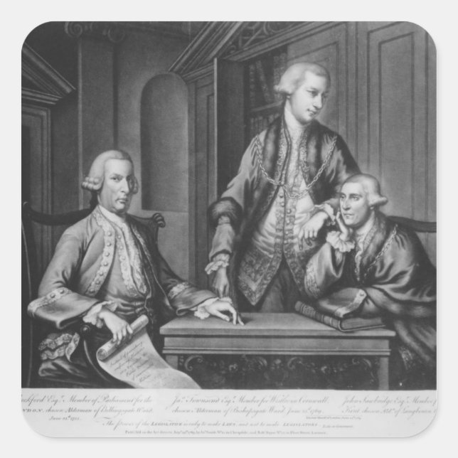 William Beckford  James Townsend Square Sticker (Front)