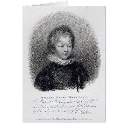 William Betty, 1805 Cards (Front)