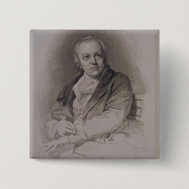 William Blake (1757-1827) engraved by Luigi Schiav Button (Front)