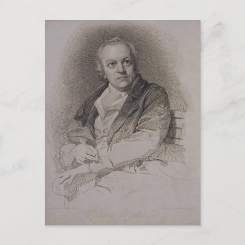 William Blake 1757_1827 engraved by Luigi Schiav Postcard
