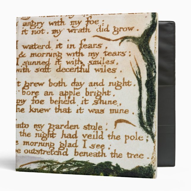 William Blake | A Poison Tree Binder (Front/Inside)
