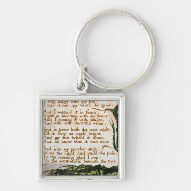 William Blake | A Poison Tree Keychain (Front)