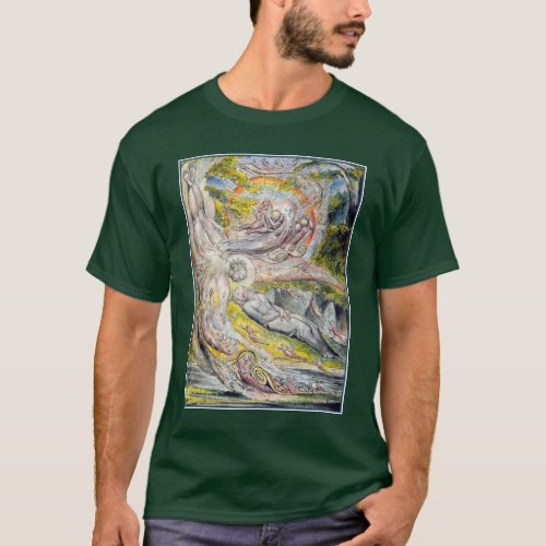 William Blake Art Miltons Mysterious Dream T_Shirt