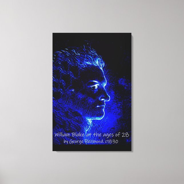 William Blake at 28 Canvas Print (Front)