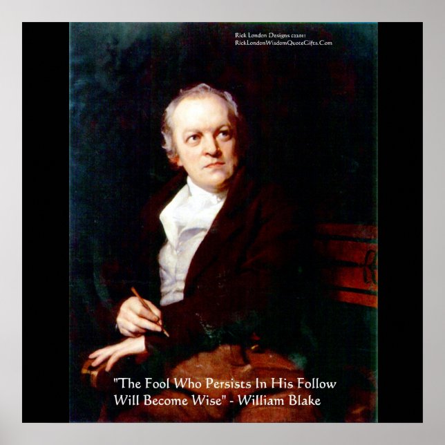 William Blake "Become Wise" Wisdom Posters (Front)