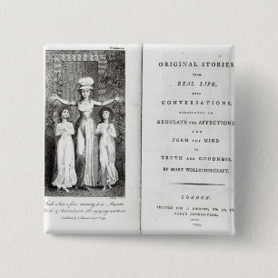 William Blake Frontispiece to 'Original Stories Pinback Button