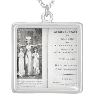 William Blake Frontispiece to 'Original Stories Silver Plated Necklace