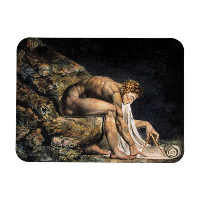 William Blake Isaac Newton Magnet (Horizontal)