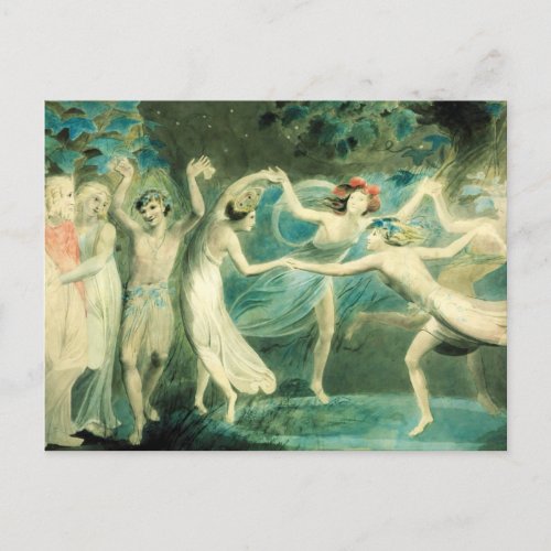 William Blake Midsummer Nights Dream Postcard