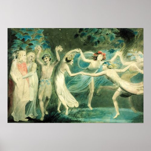 William Blake Midsummer Nights Dream Poster