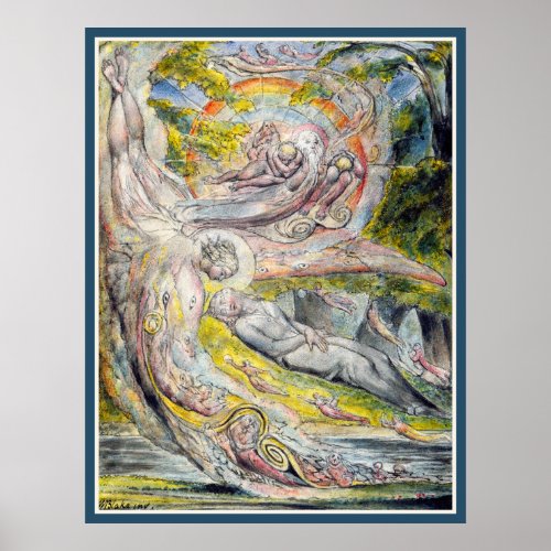 William Blake  Miltons Mysterious Dream Poster