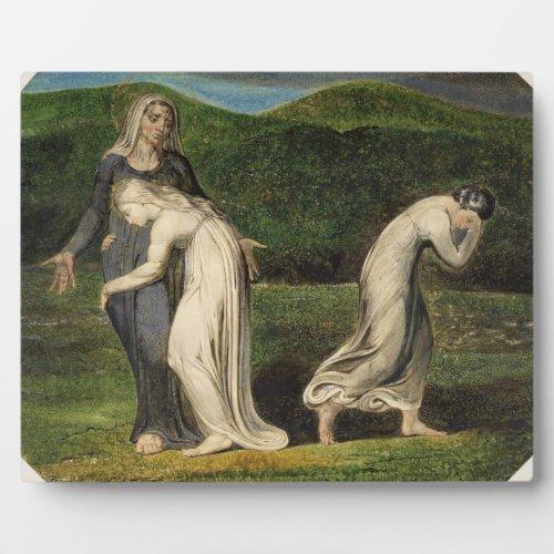 William Blake  Naomi entreating Ruth and Orpah to Plaque