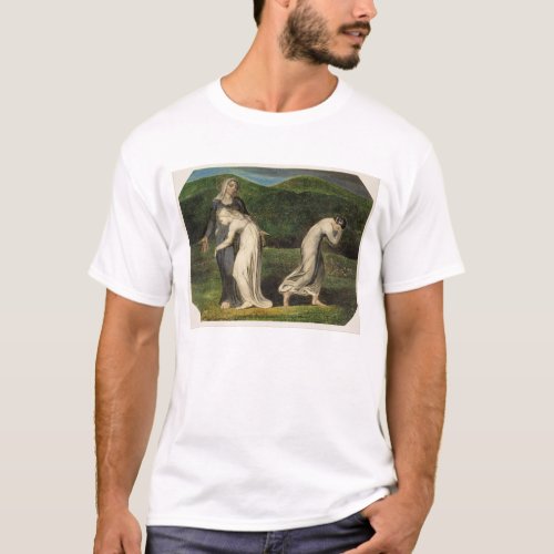 William Blake  Naomi entreating Ruth and Orpah to T_Shirt