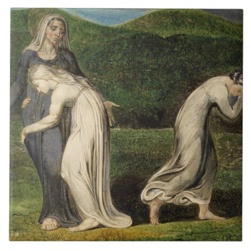 William Blake  Naomi entreating Ruth and Orpah to Tile
