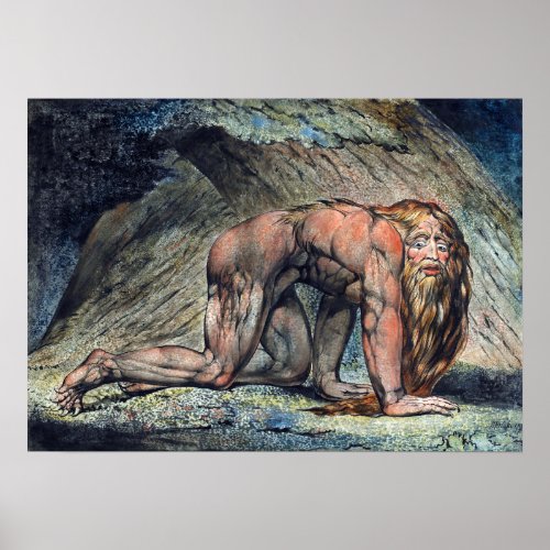 William Blake Nebuchadnezzar Poster