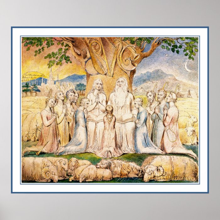 William Blake Poster Print Job & His Family