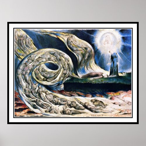 William Blake Poster Print Whirlwind of Lovers