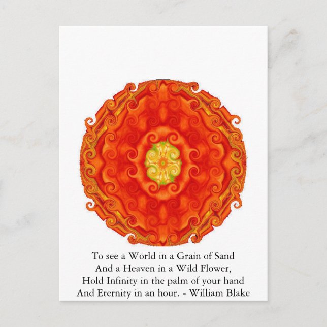 William Blake Quote Postcard (Front)