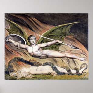 William Blake Satan Exulting over Eve Poster