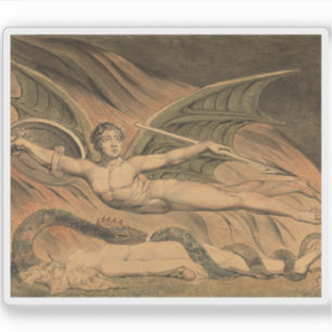 William Blake - Satan Exulting over Eve Sticker
