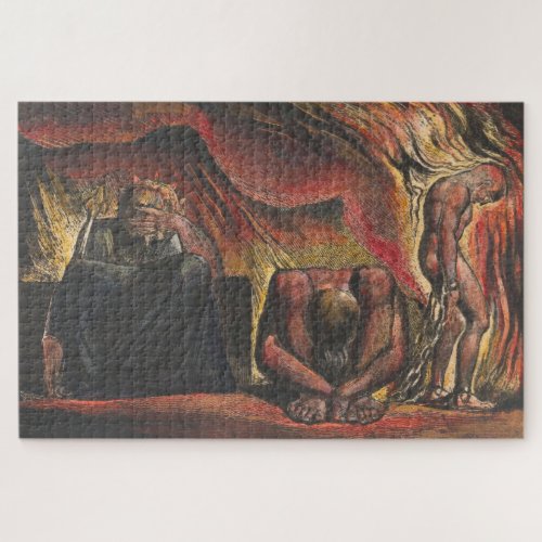 William Blake Skofeld wearing mind forged manacles Jigsaw Puzzle