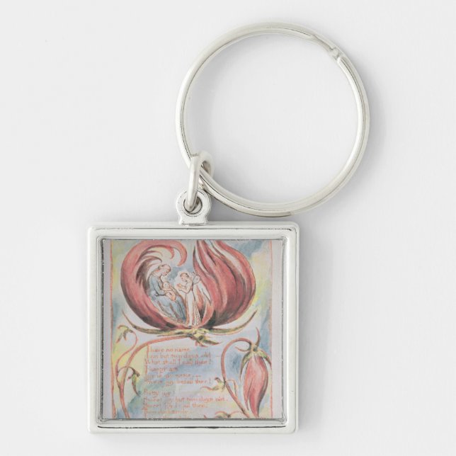 William Blake | Songs of Innocence; Infant Joy, 17 Keychain (Front)