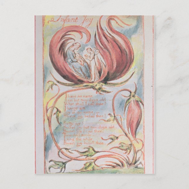 William Blake | Songs of Innocence; Infant Joy, 17 Postcard (Front)