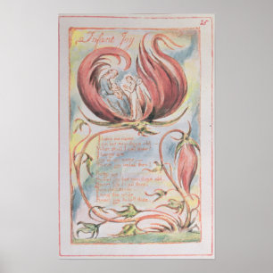 William Blake Songs of Innocence; Infant Joy, 17 Poster