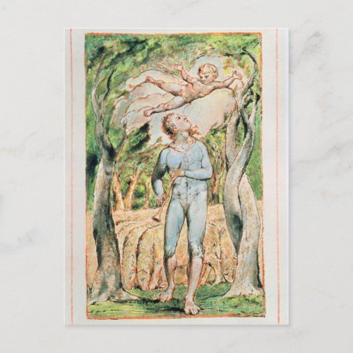 William Blake  Songs of Innocence the Piper   Postcard