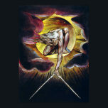 William Blake The Ancient of Days Painting Poster<br><div class="desc">A painting by William Blake called The Ancient of Days depicting Urizen holding a compass.</div>