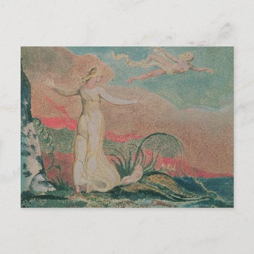 William Blake  The Book of Thel Plate 4 Thel in  Postcard