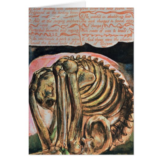William Blake | The creation of Urizen in material Cards (Front)