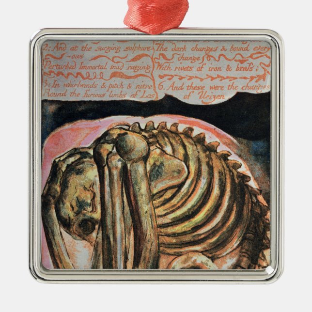 William Blake | The creation of Urizen in material Metal Ornament (Front)