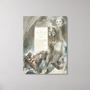 William Blake The Descent of Odin, An Ode, from Canvas Print